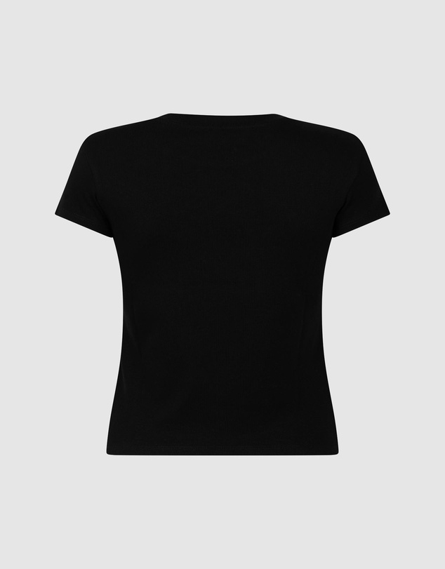 Hunkemoller - Short Sleeve Cotton Rib Top