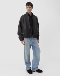 Won Hundred - David Leather Bomber Jacket