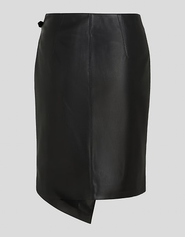 Karl Lagerfeld - Faux Leather Skirt