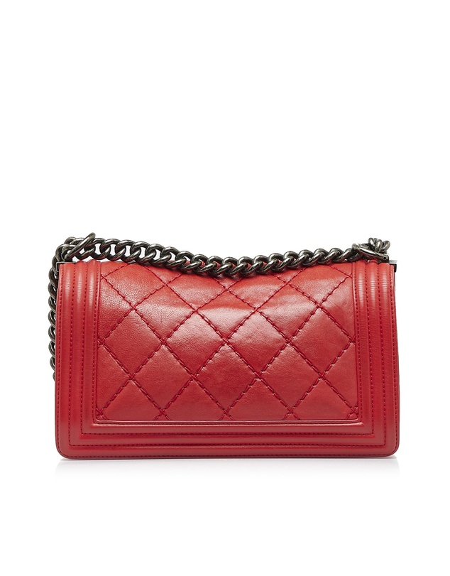 Pre-Loved by Azura Reborn - Pre-Loved Boy Chanel Shoulder Bag Lambskin Leather