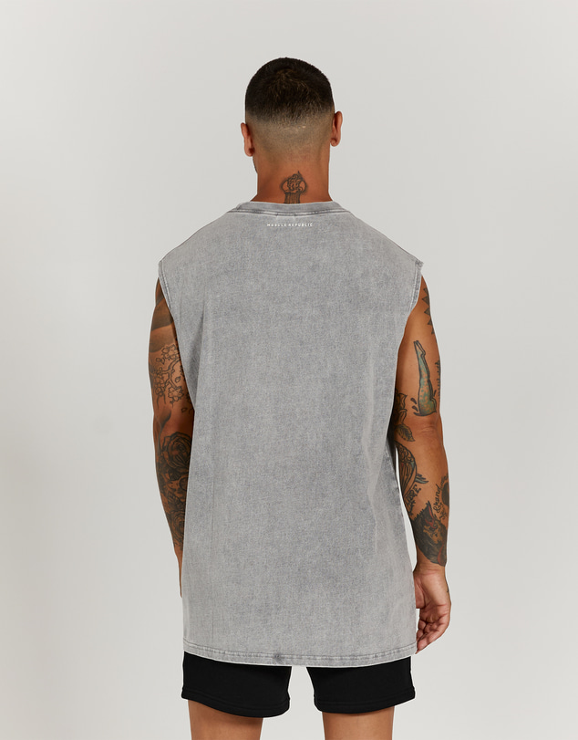 Muscle Republic - Mens Heavy Oversized Tank - Timeless