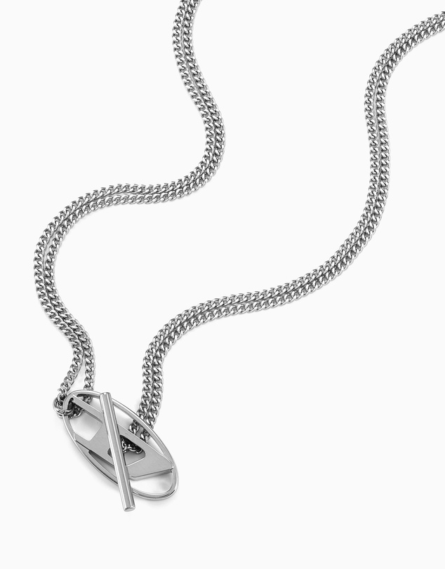Diesel - Chain Necklace Silver Tone Necklace
