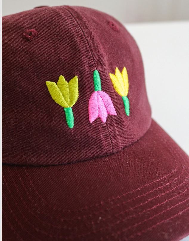 Mosey Me - Forget Me Not Cap - Burgundy
