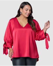 Pink Dusk by Curve Project - Charmed Blouse