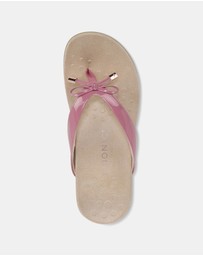 Vionic - Bella Toe Post Sandal - Rhubarb