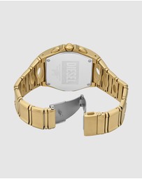 Diesel - D-Curve Gold Tone Chronograph Watches