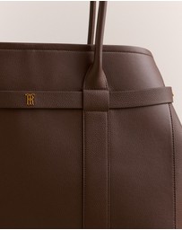 Trenery - Kalin Leather Tote in Chocolate