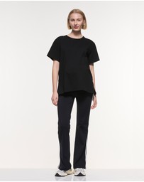 Soon Maternity - Straight Flare Side Stripe Leggings