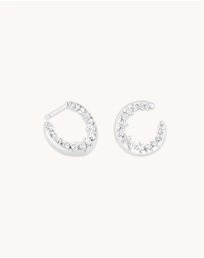 Astrid & Miyu - Spiral Crystal Hoops