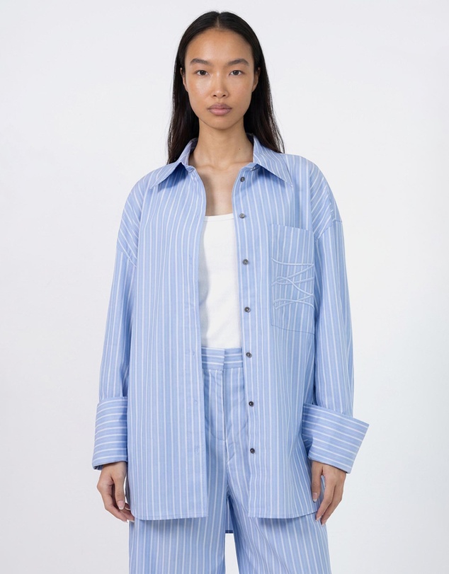 Karl Lagerfeld - Autograph Striped Poplin Shirt