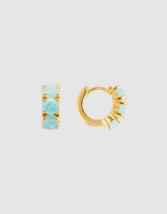 FAIRLEY - Amazonite Huggies