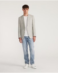 Calibre - Wool Linen Check Blazer