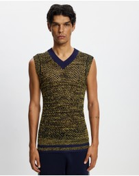Wales Bonner - Mouline Yarn Shade Knit Vest