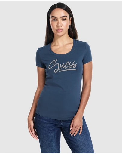 GUESS - Script Logo T-Shirt