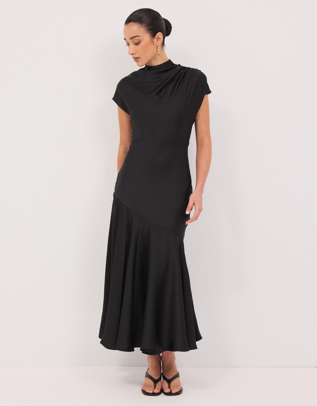 Calli - Easton Satin Midi Dress