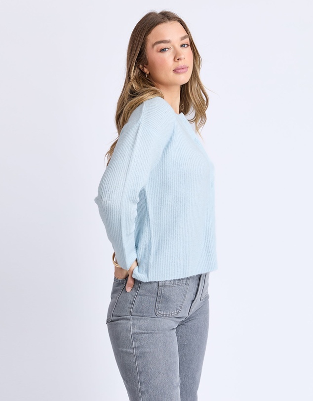 Foxwood - Murphy Knit Cardi Ice Blue