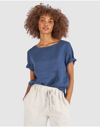 CAMIXA - Teena Linen T-shirt Top