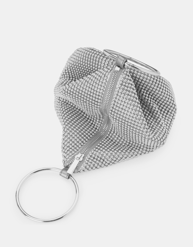 Olga Berg - Bianca Ball Mesh Handle Bag