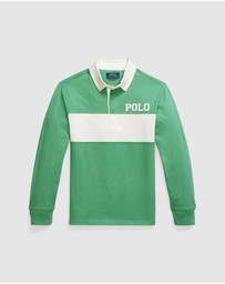 Polo Ralph Lauren - Logo-Applique Cotton Jersey Rugby Shirt - ICONIC EXCLUSIVE - Teens