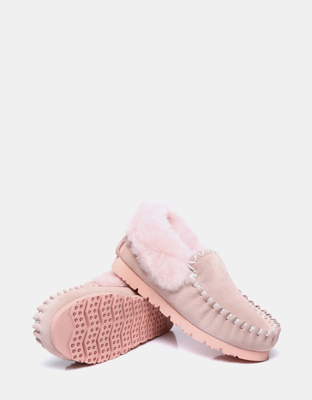 EVERAU - Australian Shepherd Ugg Popo Moccasins Cow Suede Upper Moccasins