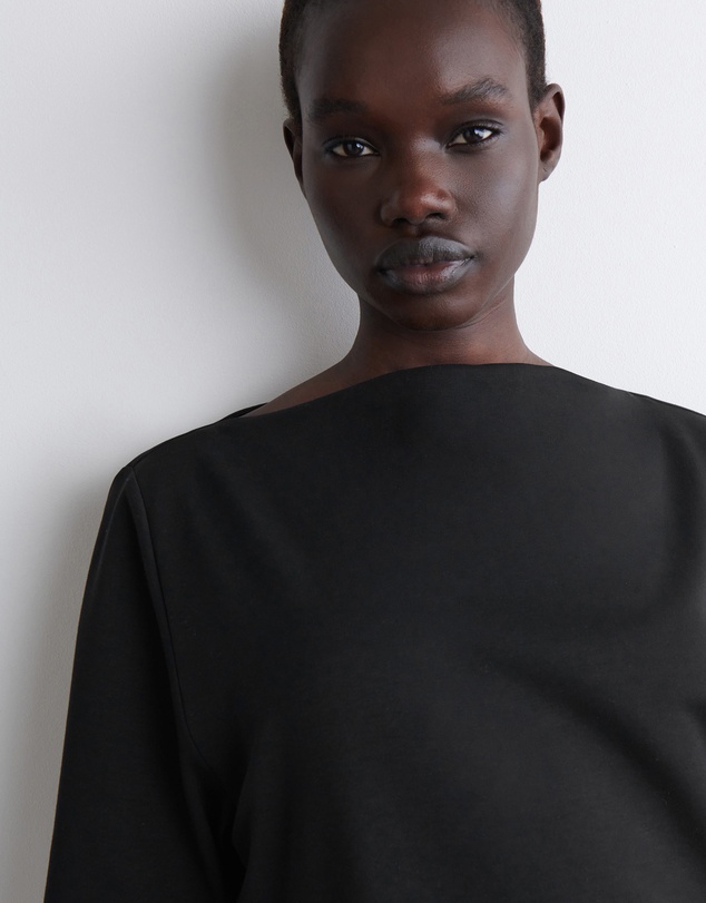 COS - Layered Boat-Neck Midi Dress
