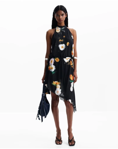 Desigual - Asymmetric dress with bow