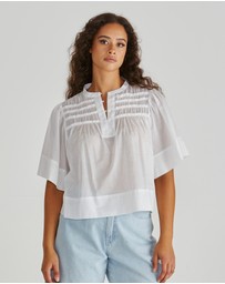 Sass - Pammi Ruffle Yoke Blouse