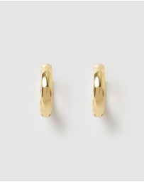 Izoa - Midnight Small Hoop Earrings