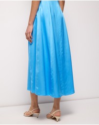 AERE - Aspyn Strapless Midi Dress