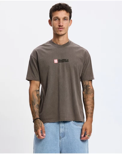 S Double - S Cube Mid Block SS Tee