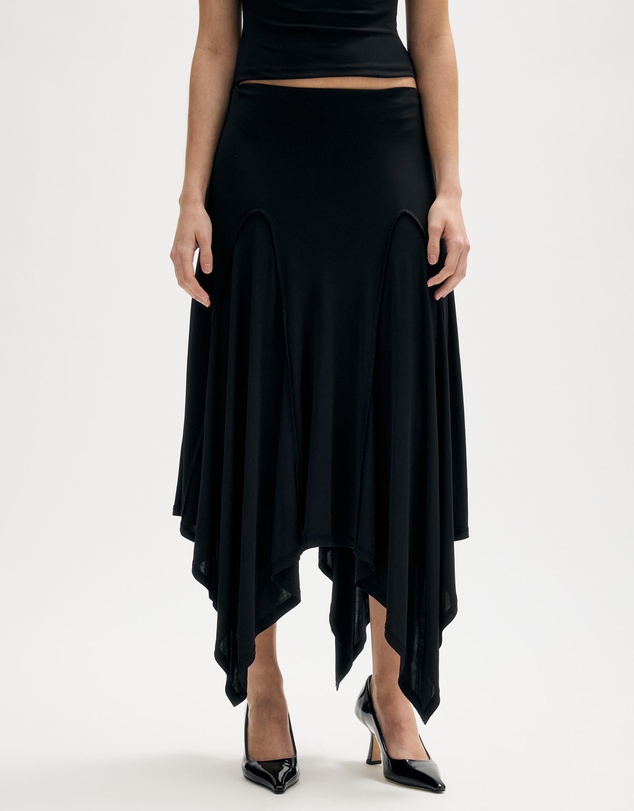 Minima Esenciales - Odal Asymmetric Jersey Skirt