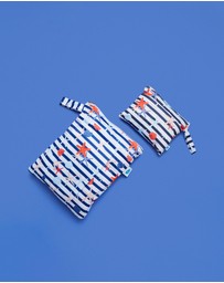 itti bitti - Large with Small Double Pocket Wetbag - Rockpool