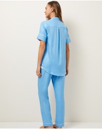 Wanderluxe Sleepwear - The Hydrangea Skies Pyjama Set Short