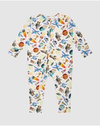 Fleur Harris - 'Outer Space' Timeless Coverall in Cloud White