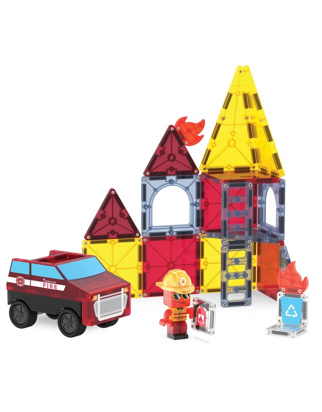 Magna-Tiles - MAGNA-TILES - Fire Rescue - 27 Piece
