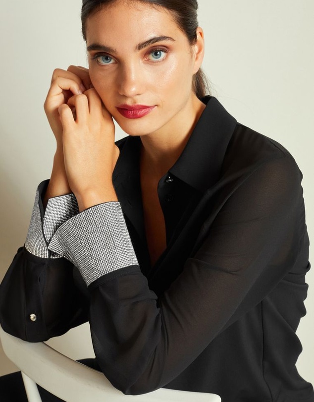 NEXT - Embellished Cuff Detail Button Up Shirt