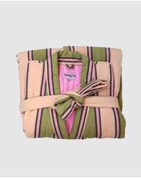 Mosey Me - Carnival Stripe Quilted Robe