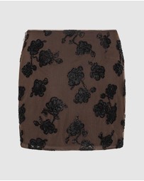 ROTATE - Beaded Mini Skirt