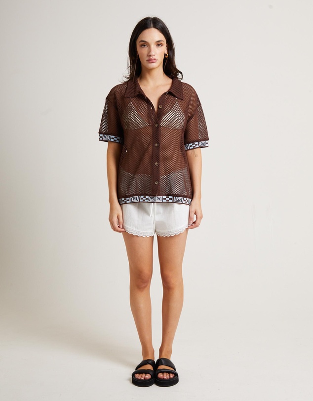 Insight - Dimension Crochet Short Sleeve Shirt