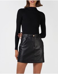 Lydan The Label - Mock Neck Long Sleeve Knit