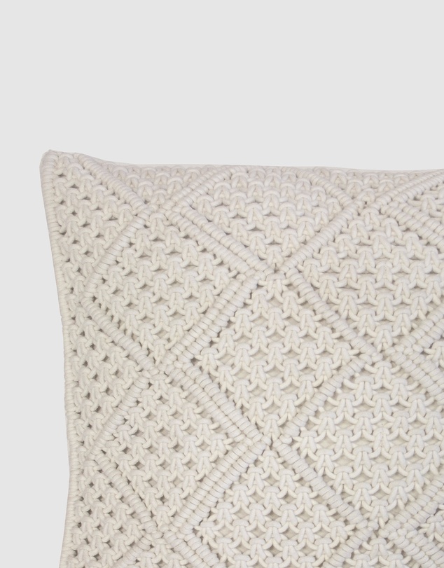 Bambury - Anka Square Cushion Ivory