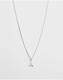Kirstin Ash - A Outline Initial Necklace