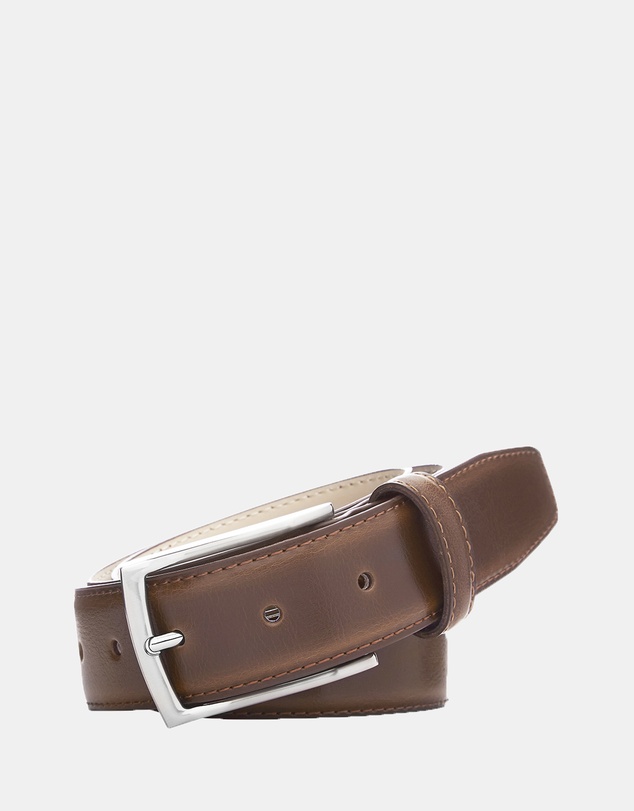 Buckle - Casablanca. Australian Made Classic Leather Belt. 35mm width.