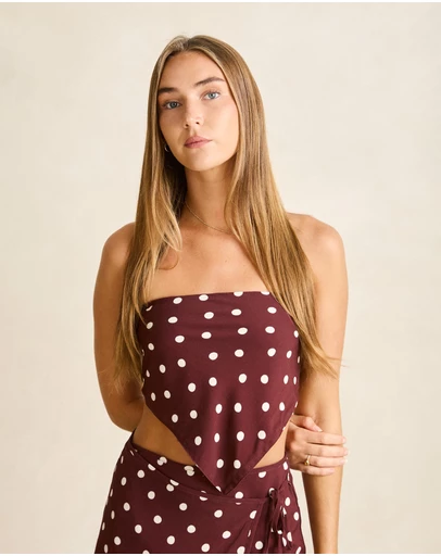 Rhythm - Polka Scarf Top - Iconic Exclusive