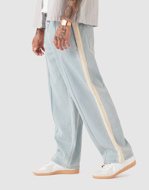 Zanerobe - Stitched Pintuck Denim Pant LT Blue