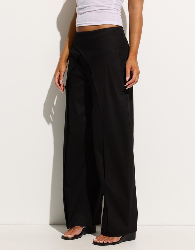 Dazie - Nikia Low Rise Wrap Barrel Cotton Pants