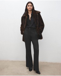 M.N.G - Belt Straight-Fit Trousers