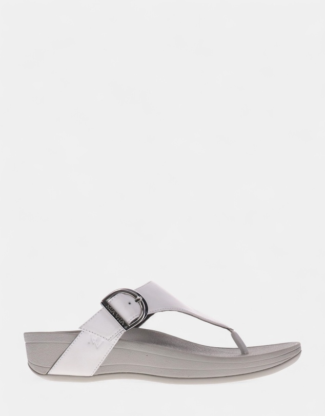 Mia Vita - Faith Toe Post Sandal - White