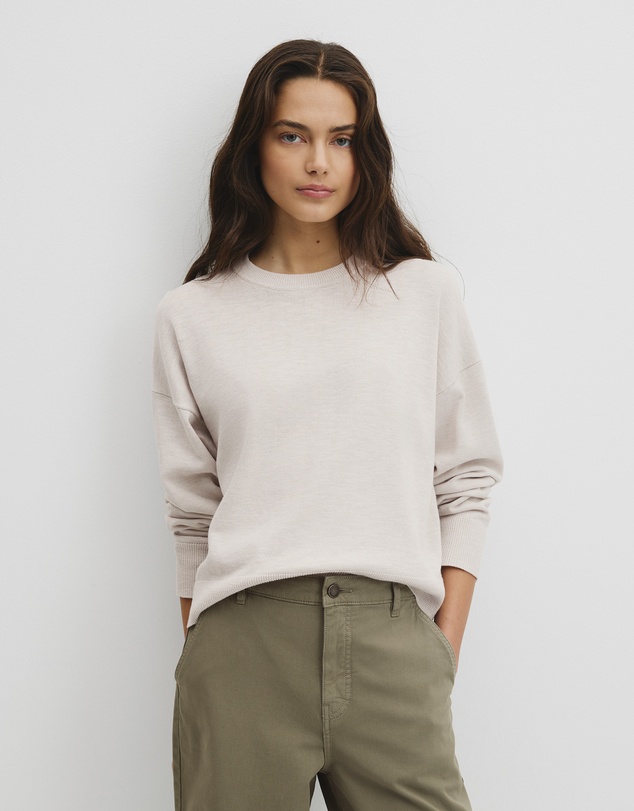 Country Road - Cotton Linen Crew Neck Knit