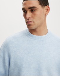 Cotton On - Box Fit Fuzzy Crew Knit